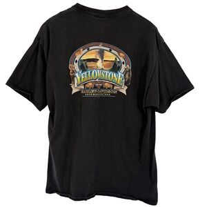 Harley-Davidson Yellowstone‎ Bozeman Montana Crew Neck  T-Shirt Black Mens 2XL